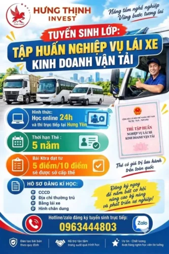Có lớp học tập huấn nghiệp vụ tài xế tại Thái Bình không?