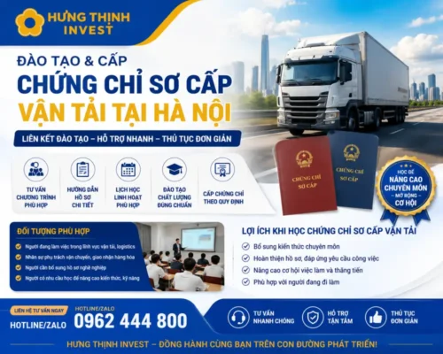 Đào tạo chứng chỉ sơ cấp vận tải tại Hà Nội