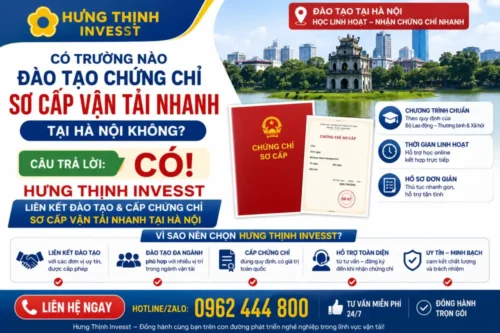 Đào tạo chứng chỉ sơ cấp vận tải nhanh tại Hà Nội