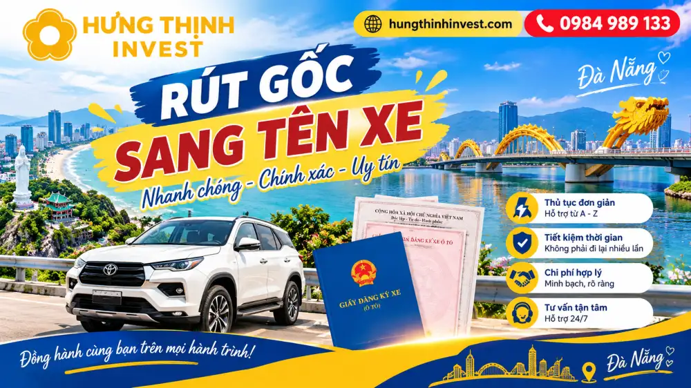 Dịch vụ rút gốc sang tên xe tại Đà Nẵng
