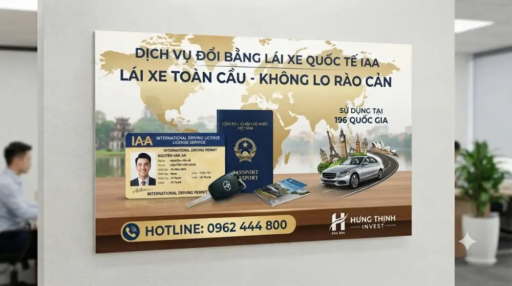 Đổi bằng lái xe quốc tế IAA tại Hà Nội