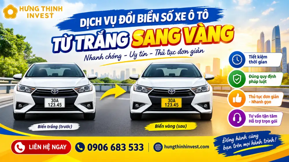 Đổi biển trắng sang biển vàng ở Thanh Hóa giá bao nhiêu?