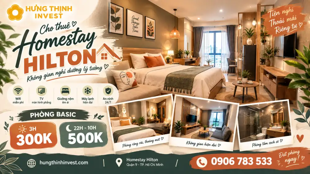 Homestay Thủ Đức cho cặp đôi giá hợp lý