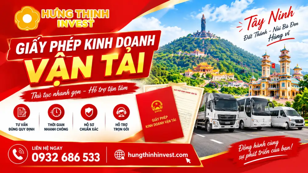 Xin giấy phép KDVT ở Tây Ninh cho hộ kinh doanh
