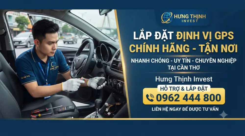 Lắp định vị GPS cho xe tại Cần Thơ