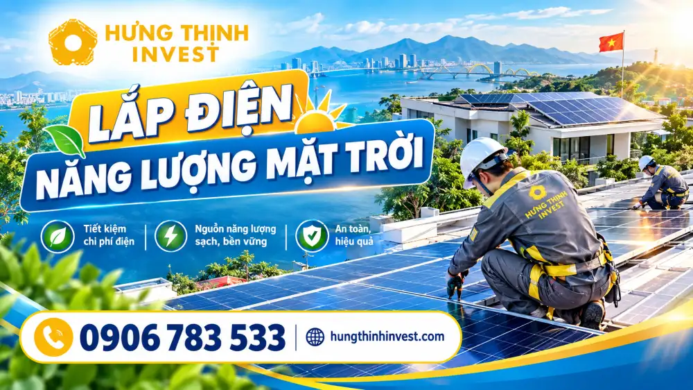 Lắp điện mặt trời cho nhà phố ở Bình Dương