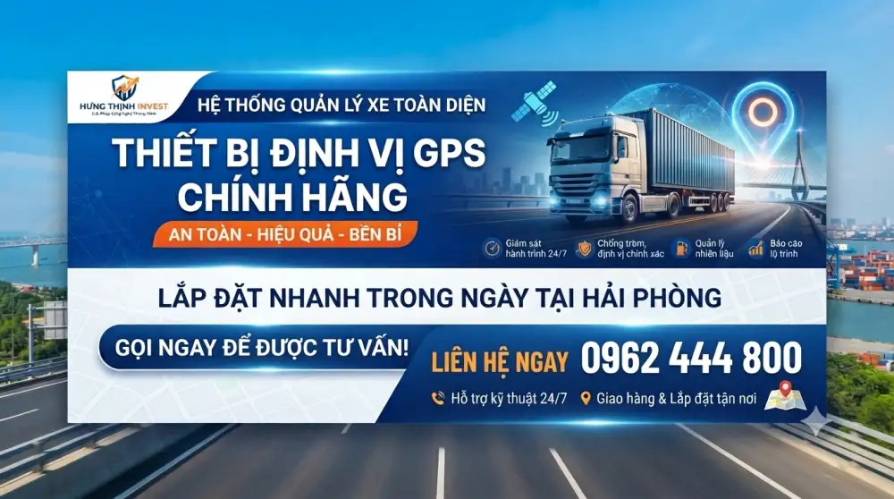 Lắp định vị GPS trong ngày tại Lê Chân Hải Phòng