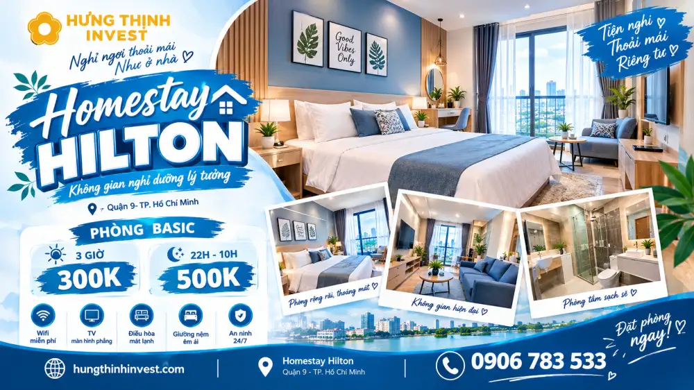 Ở đâu cho thuê homestay tại Quận 2 vào cuối tuần?
