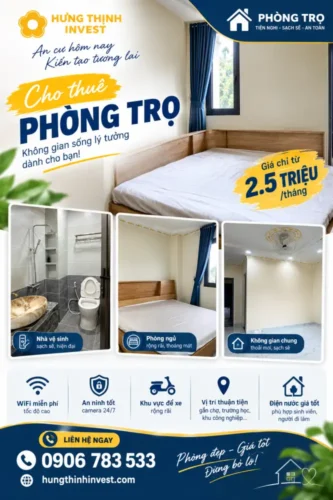 Thuê phòng trọ có camera an ninh ở Thủ Đức