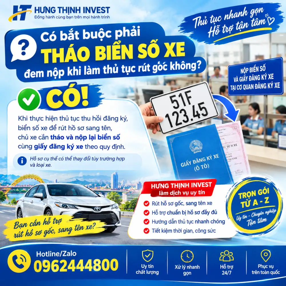 Rút gốc sang tên xe ô tô tại Hồ Chí Minh