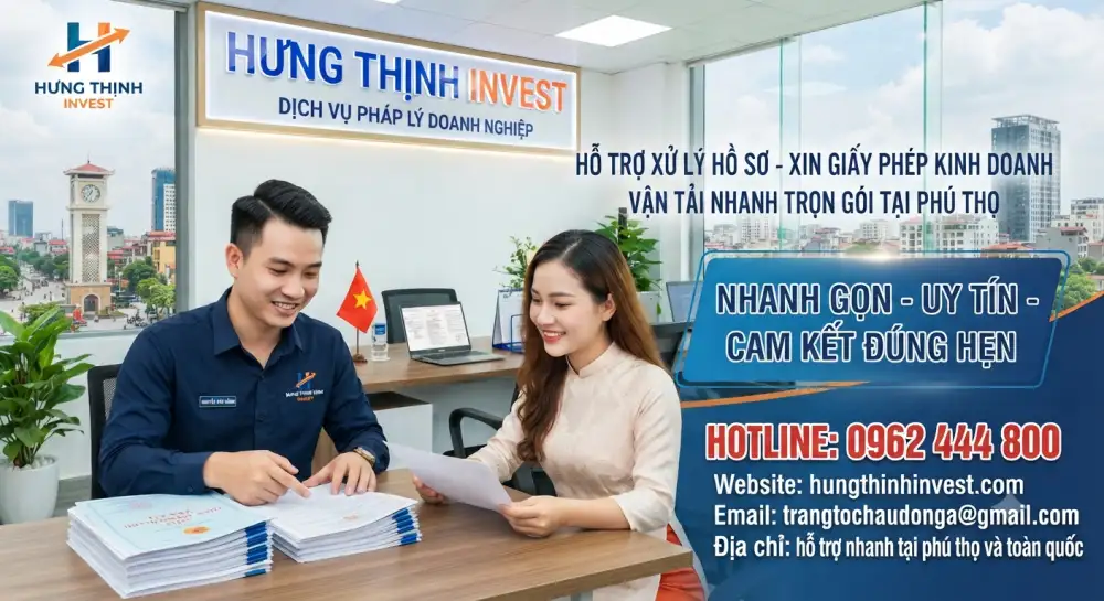 Hồ sơ xin giấy phép kinh doanh vận tải tại Phú Thọ