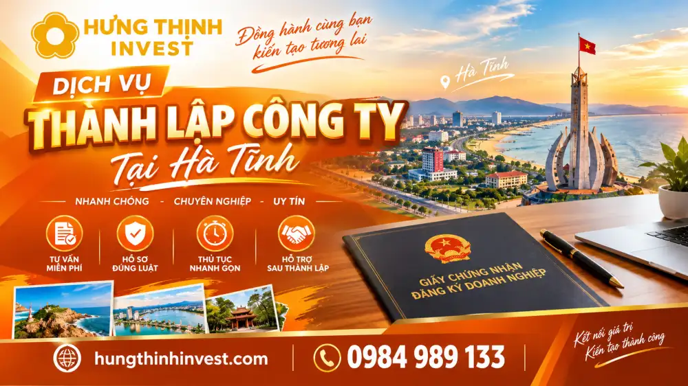 Đăng ký mở công ty ở Hà Tĩnh