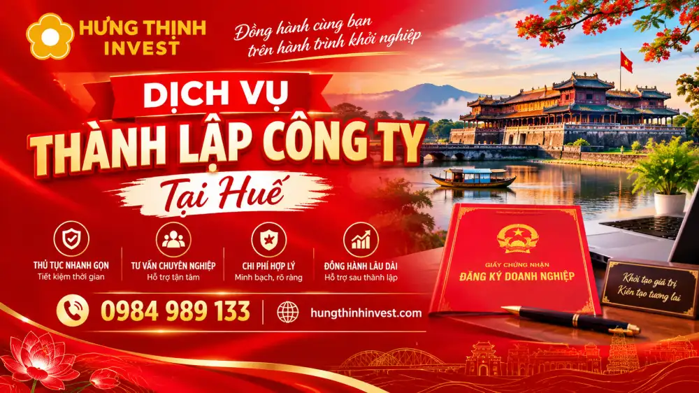 Dịch vụ thành lập công ty tại Huế?