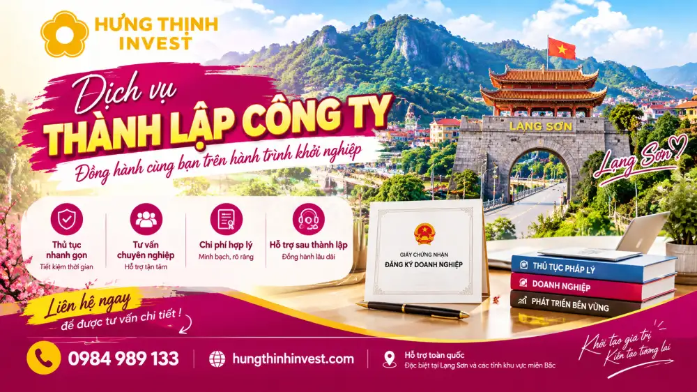 Dịch vụ thành lập công ty tại Lạng Sơn?