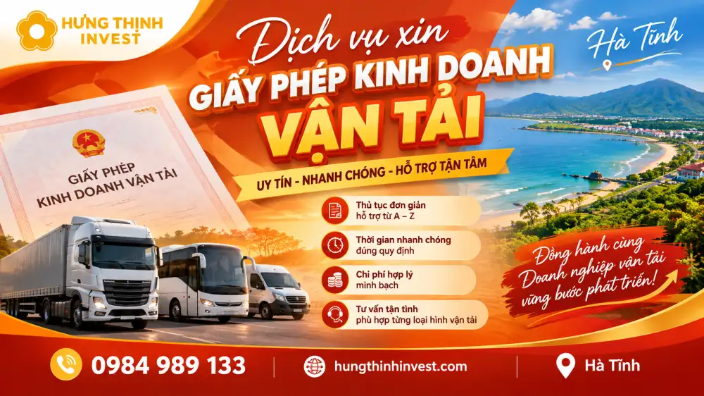 Đơn vị làm giấy phép KDVT ở Hà Tĩnh
