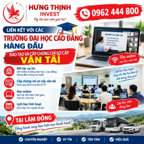 Học chứng chỉ sơ cấp vận tải Online tại Lâm Đồng