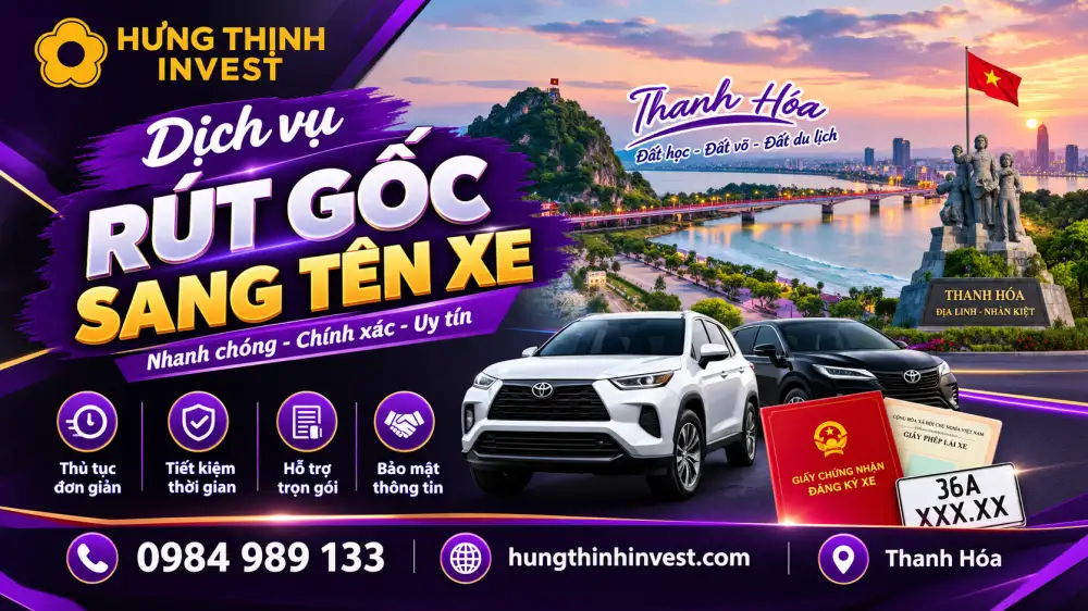 Khai hồ sơ Online sang tên xe ở Thanh Hóa