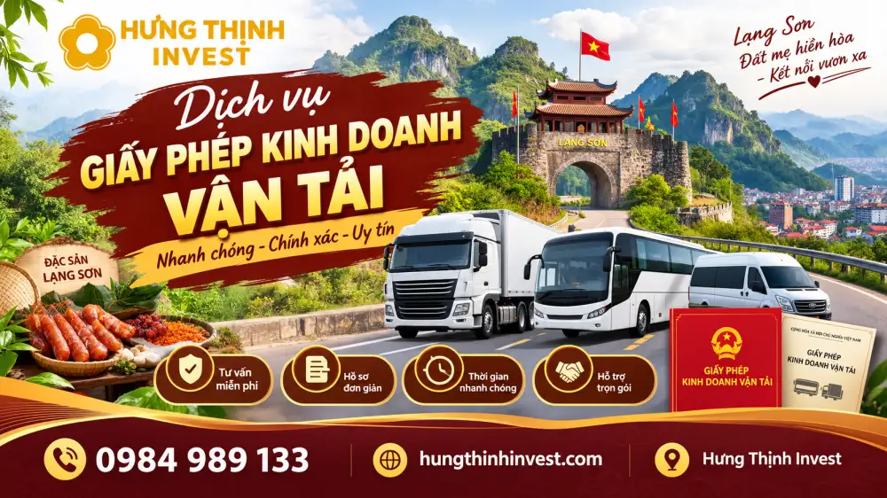 Làm giấy phép KDVT giá rẻ ở Lạng Sơn