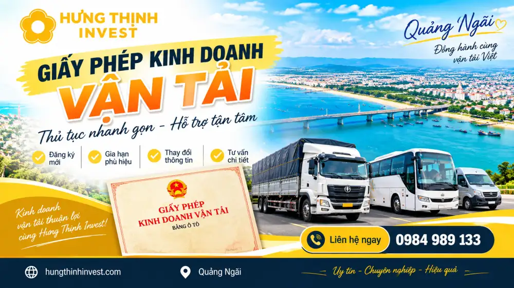 Xin giấy phép KDVT tại Quảng Ngãi có khó không?