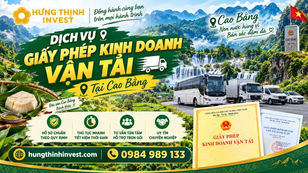 Xin giấy phép kinh doanh vận tải ở Cao Bằng?