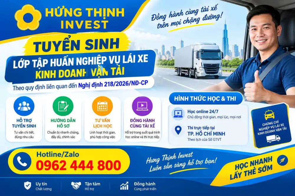 Làm thẻ tập huấn nghiệp vụ lái xe tại Thủ Đức, Hồ Chí Minh