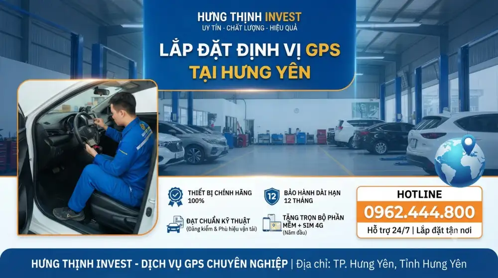 Lắp định vị GPS cho xe tại Hưng Yên
