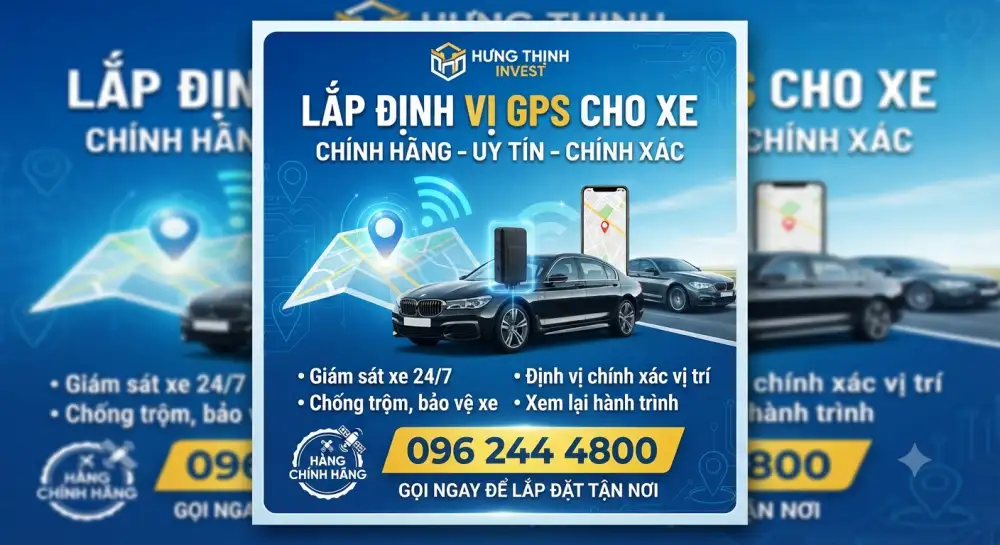 Lắp định vị GPS cho xe tại Vĩnh Long