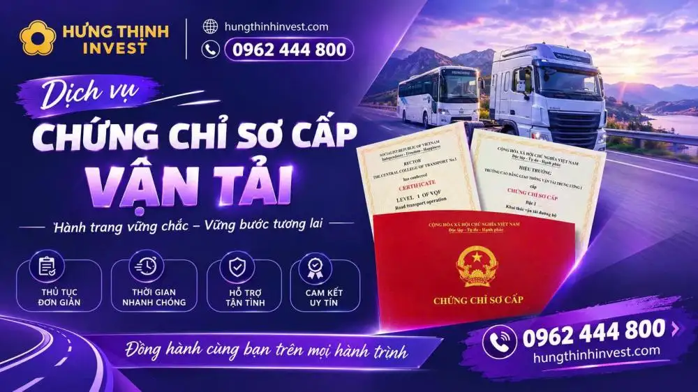 Học chứng chỉ sơ cấp vận tải cho người điều hành tại Hà Tĩnh