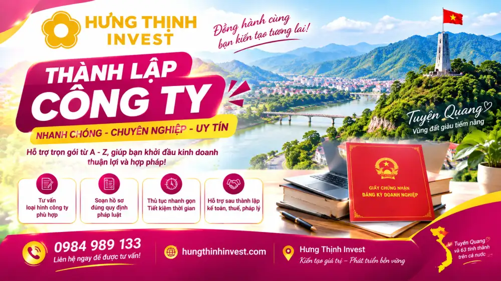 Mở công ty tại Tuyên Quang cần bao nhiêu vốn?