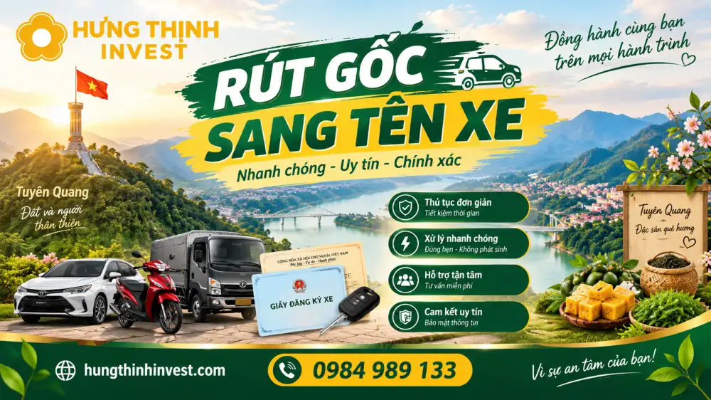 Sang tên xe ở Tuyên Quang có phức tạp không?
