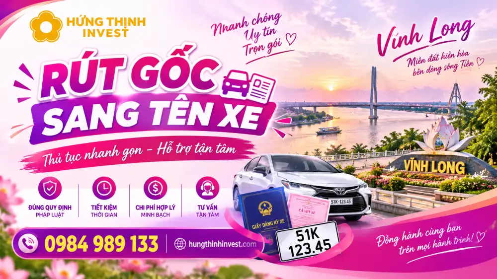 Ở đâu làm sang tên xe uy tín tại Vĩnh Long?