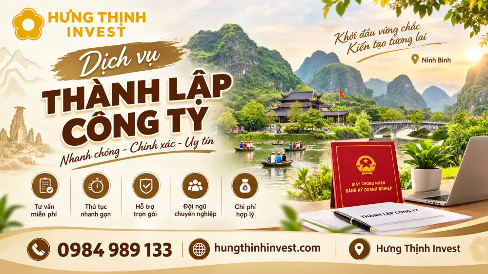 Thành lập công ty nhanh tại Ninh Bình