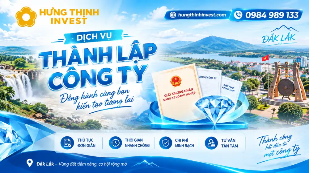 Thành lập công ty ở Đắk Lắk mất bao lâu?