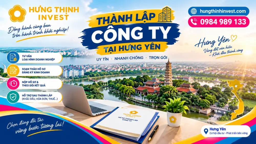 Thành lập công ty tại Hưng Yên nhanh không?