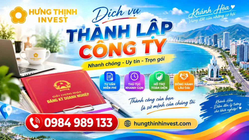 Thành lập công ty ở Khánh Hòa giá hợp lý ở đâu?