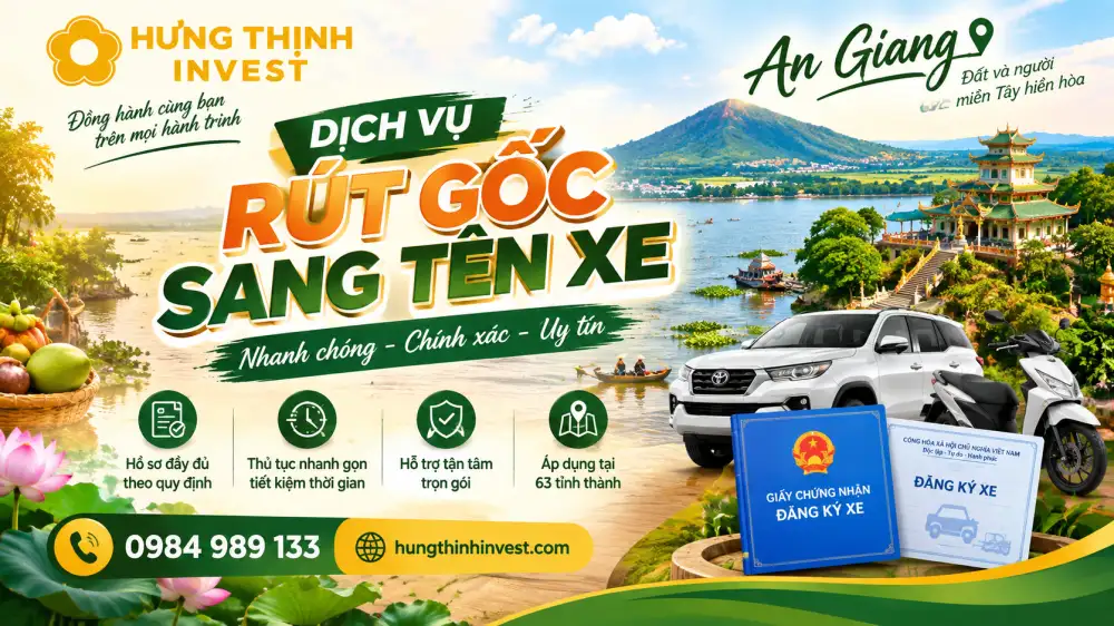 Thủ tục rút gốc sang tên xe ở An Giang