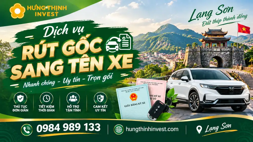Xe cũ ở Lạng Sơn rút hồ sơ thế nào?
